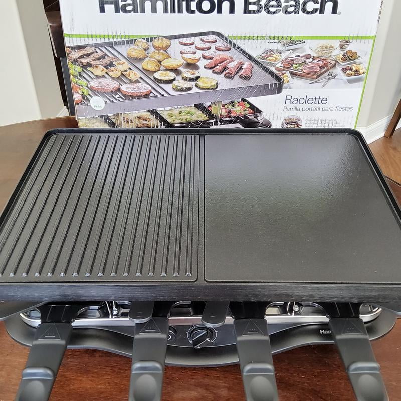 Hamilton Beach 31612-MX 1300 Watt Raclette Party Grill - Walmart.com