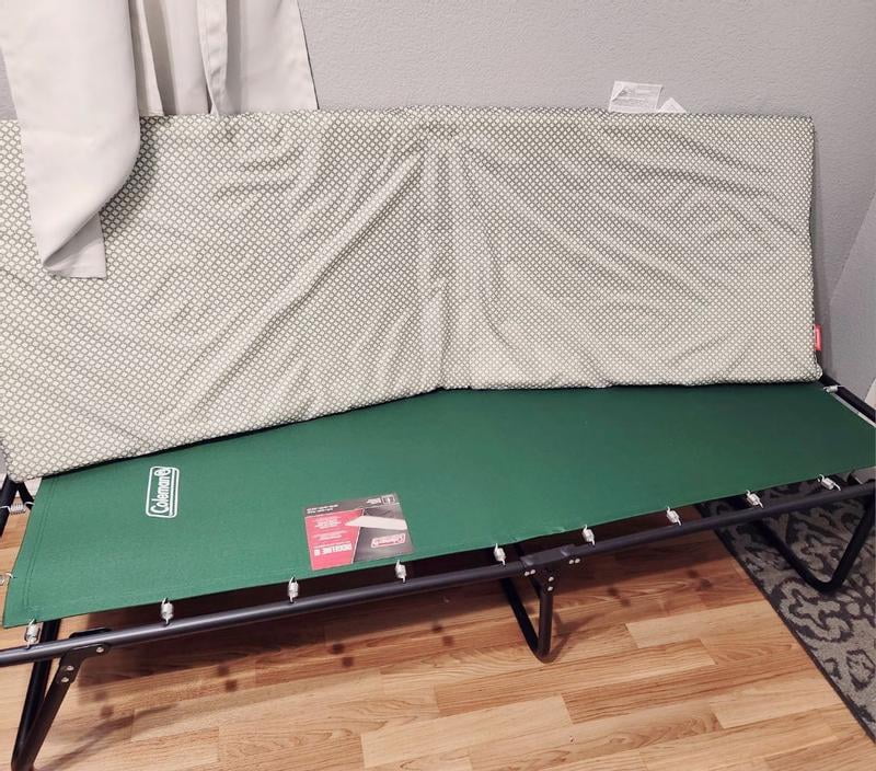 Coleman Ridgeline Camping Cot with Foam Sleeping Pad 26 x 13 x 75 in Green Walmart