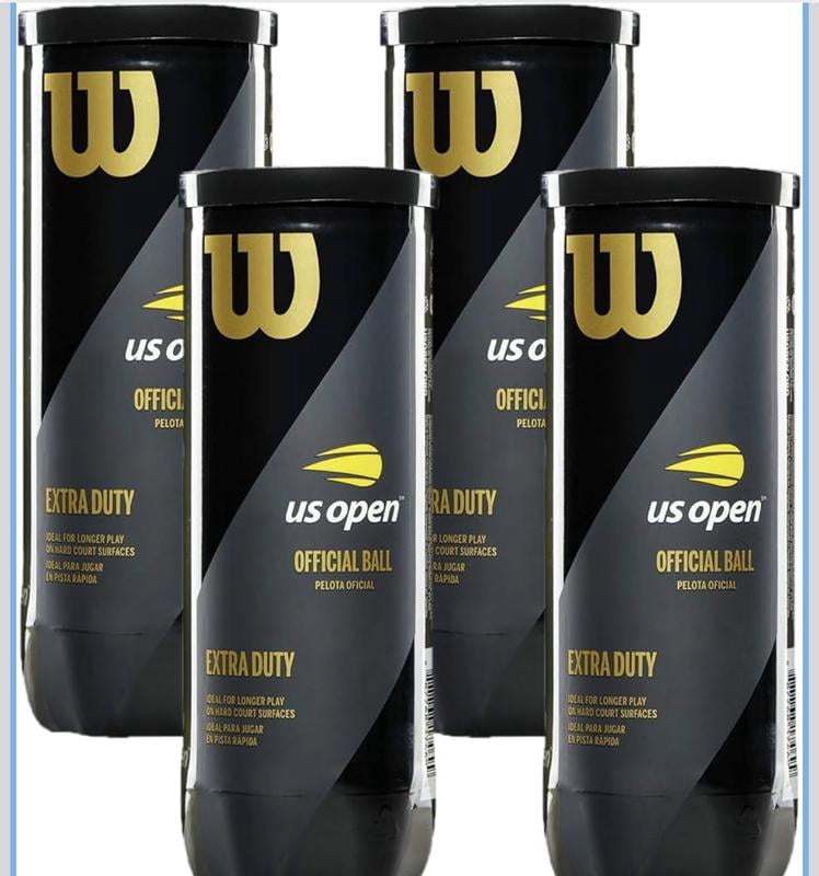 Wilson US Open Extra Duty 3 Tennis Ball Can - 24 Pack - Walmart.com