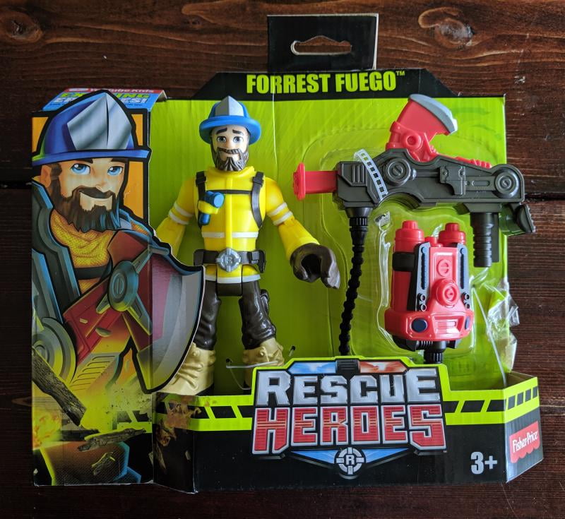 Fisher-Price Rescue Heroes Forrest Fuego 6-Inch Figure with Accessories GFW37 