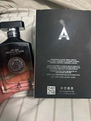 ATRALIA Absolute Noir Perfume, 100ml EDP Spray, Citrus, Vetiver