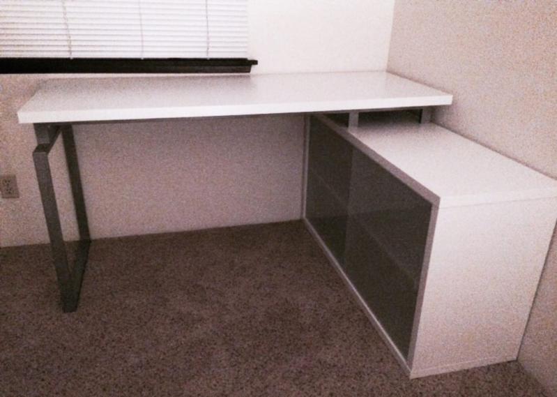 Monarch Computer Desk Natural Corner With Frosted Glass Com Monarch Computer Desk Natural Corner