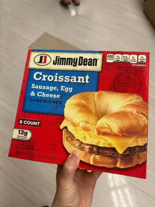 Jimmy Dean Frozen Breakfast Sandwich, Sausage Egg & Cheese