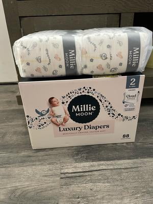 Millie Moon, Diapers, Newborn Size, 88 Count with Ultra Absorbent