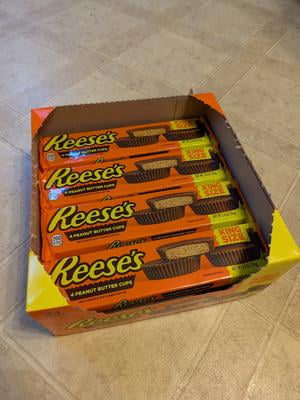 REESE'S Peanut Butter Cups King Size - Pack Of 24 Individually Wrapped Candy Bars
