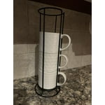 Over and Back 5-Piece Embossed Stackable Mug Set With Rack - Samsclub.com