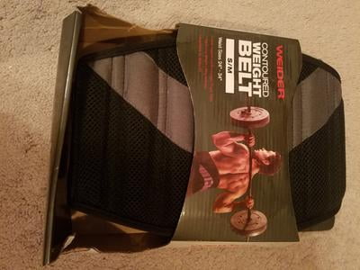 Weider Weight Lifing Leather Belt Small with padding