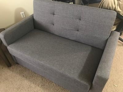 Signature Sleep Devon Queen Sofa Bed Gray Walmart Com Walmart Com