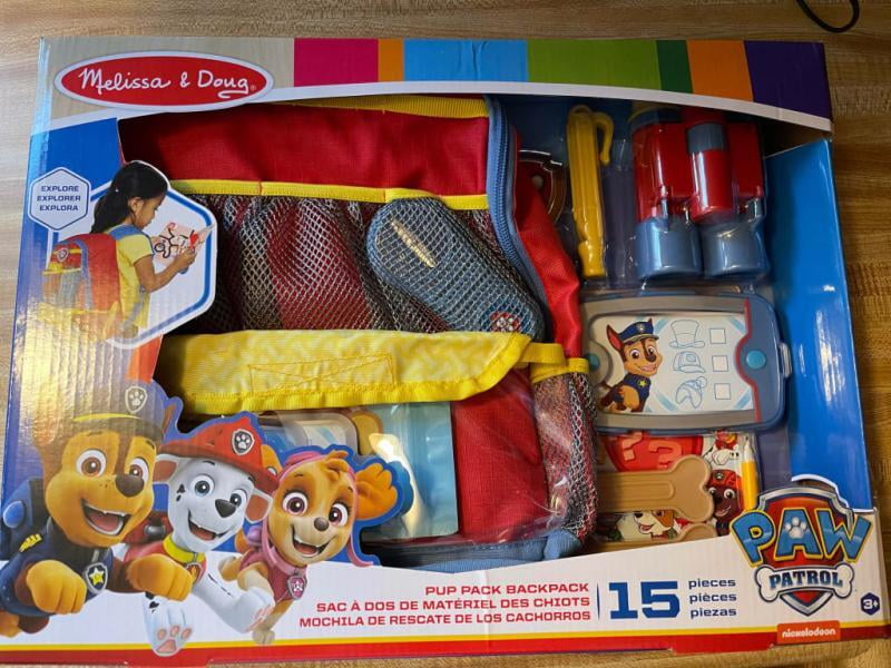 Melissa and Doug PAW Patrol Pup Pack Backpack Role Play Set, 16