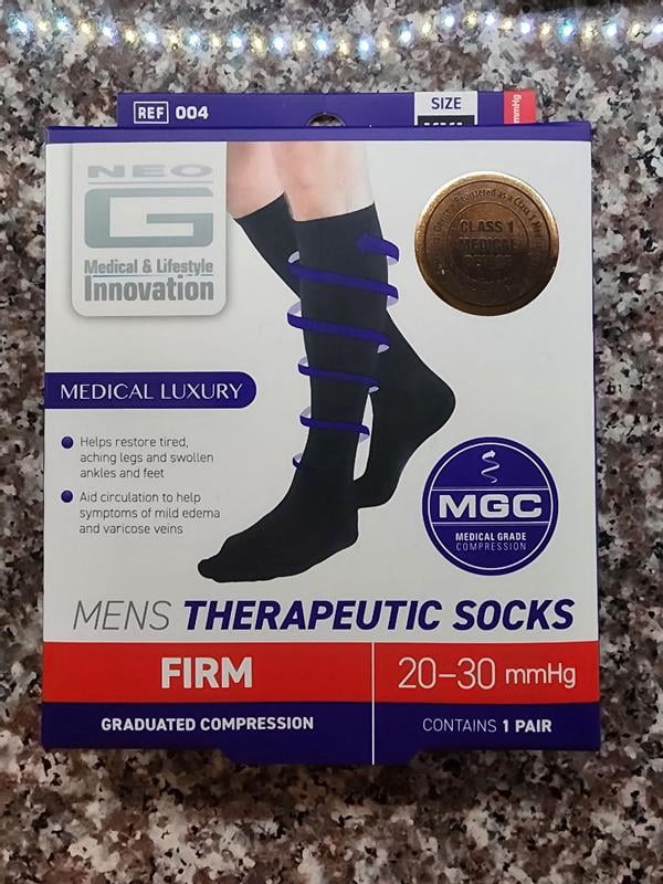 Chaussettes De Soutien ULTIMATE THERAPY Pour Hommes - Modèle 20 - Taille L - Noir - Neuf