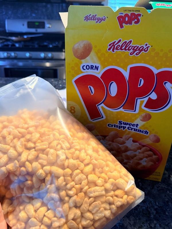 Kellogg's Corn Pops Original Cold Breakfast Cereal, Large Size