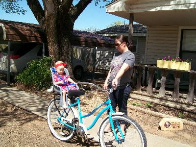 beach cruiser child seat