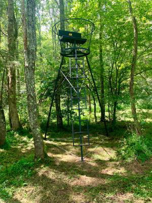 Two-Man Tripod 12.4 Ft Ladder Stand Outdoor Sport Hunting Game Play Swivel Seat 