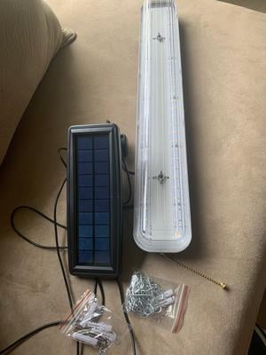HyperTough 1000 Lumen Solar Shop Light and Shed Work Light