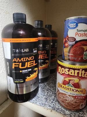 Twinlab, IdeaSphere TwinLab Amino Fuel, 32 oz, Orange Rush, Muscle Building Liquid Amino Acid