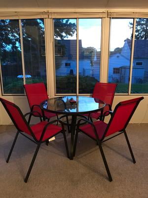 Mainstays Heritage Park Stacking Sling Chair Walmart Com Walmart Com