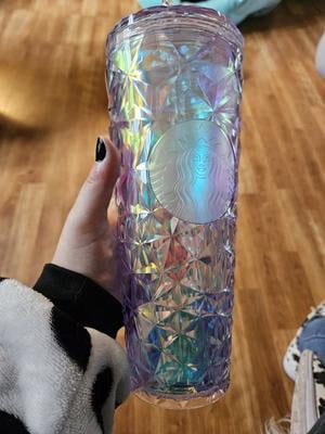 Starbucks Limited Edition 2023 Iridescent Winter White Cold Cup Tumbler-  Venti, Perfect for Icy Beverages - Walmart.com
