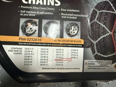 Customer reviews for Peerless Chain 0231910 AutoTrac Tire Chains