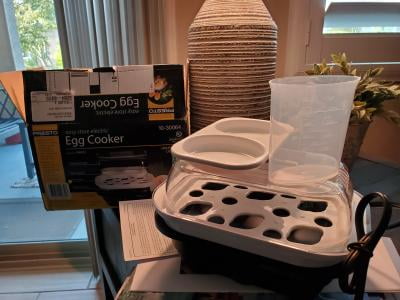 National Presto Electric Egg Cooker 6 Egg Boiling Tray 