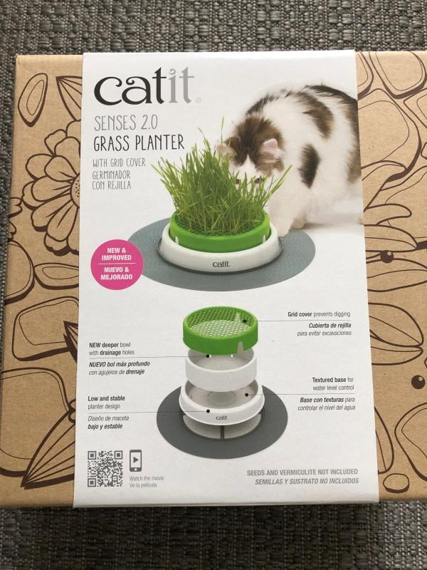 Cat Grass 2-pack Catit Design Senses Grass Cat Garden Kit Grass Refill 
