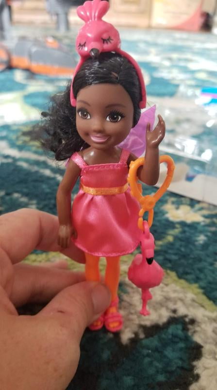 Barbie Club Chelsea Dress-Up Doll In Flamingo Costume, 6-inch Brunette with  Pet Kitten And Accessories Doll Playset - Walmart.com