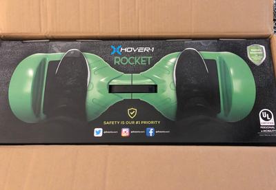 Hover 1 Rocket Hoverboard Blue Led Headlights 7 Mph Max Speed 160 Lbs Max Weight 3 Miles Max Distance Walmart Com Walmart Com