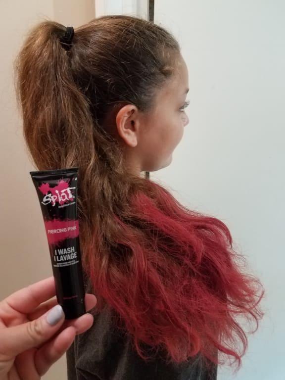 Splat 1 Wash Red Pop Hair Color Temporary Bleach Free Red Hair
