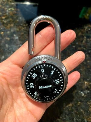 Master Lock Heavy Duty Security Combination Padlock, Stainless