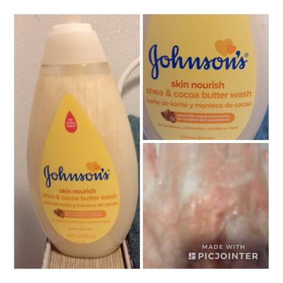 johnson's skin nourish shea and cocoa butter wash