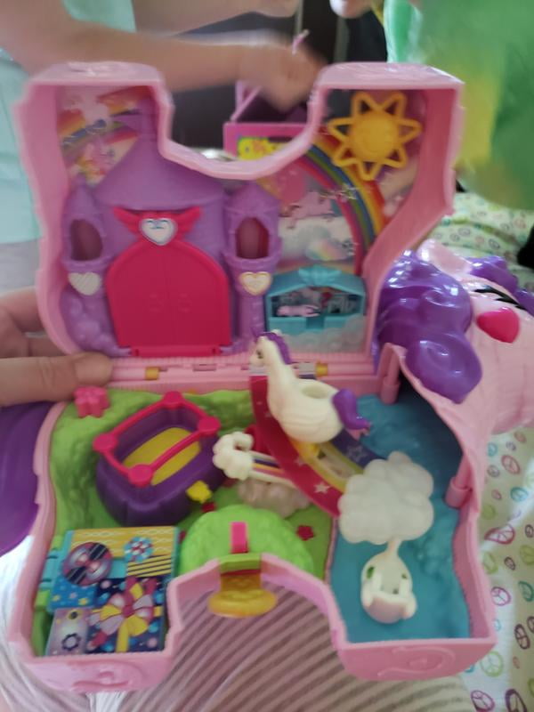 Polly Pocket Unicorn Party Large Compact Playset 25 Surprises New 2020 Toy Gift