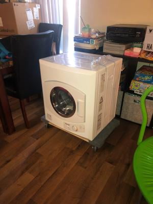 Panda 3.75 cu. ft. Compact Laundry Dryer - White for sale online
