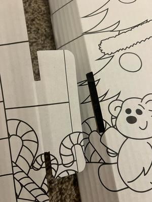 Cardboard House To Color For Kids Christmas Coloring Playhouse - Life ...