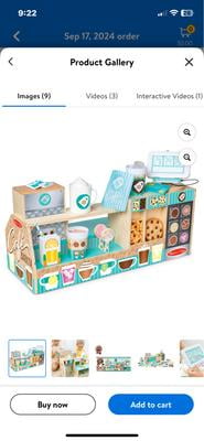 Free Shipping! Melissa & Doug Wooden Café Barista Coffee Shop with