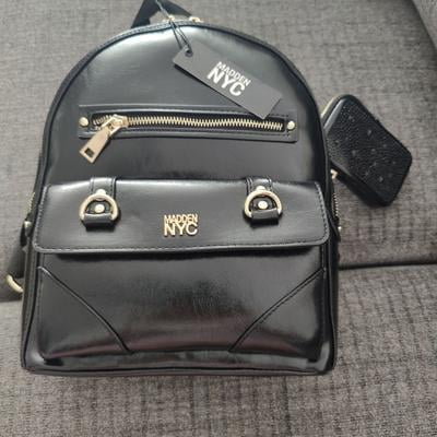 Women\'s Madden NYC Black Faux Leather Backpack One Size Madden NYC Women main image 2