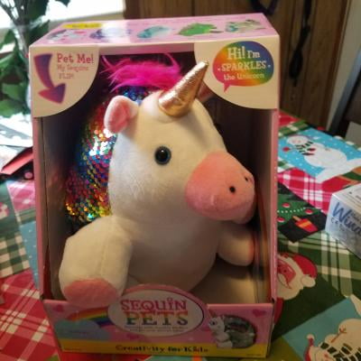 sparkles the unicorn sequin pets