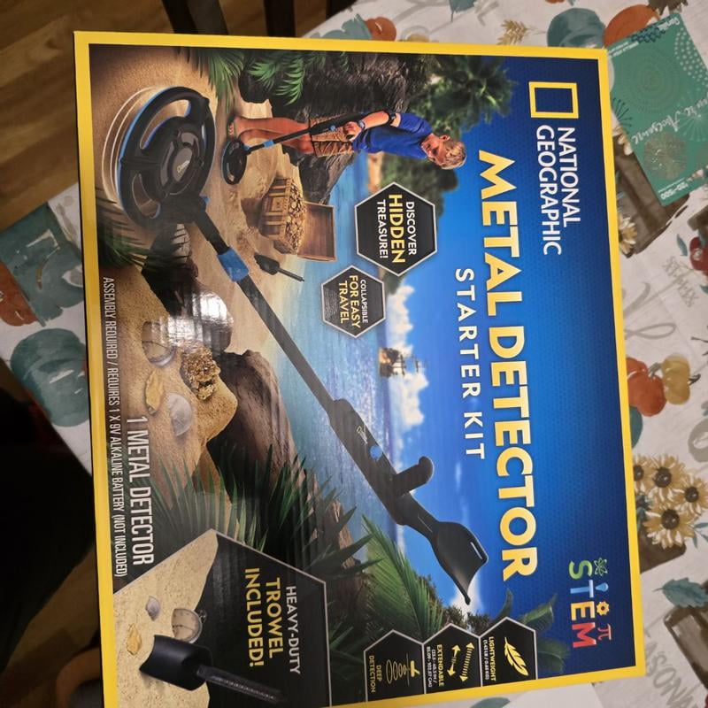 National Geographic Metalldetektor für Kinder mit 12 cm Suchtiefe, bis zu 15 cm wasserdichter