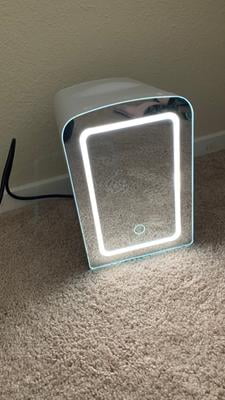 mini fridge walmart with mirror