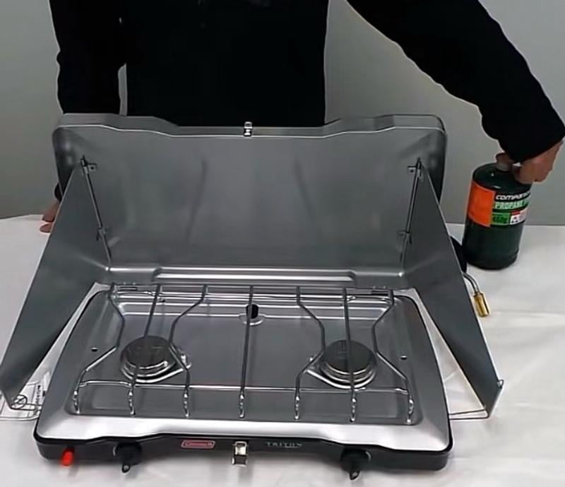 Coleman Triton+ Outdoor Portable Gas Camping Stove, 2 Burners
