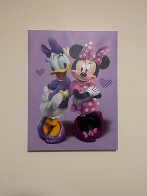 Disney Mickey Mouse Blue LED Canvas Art Print for Children's Room