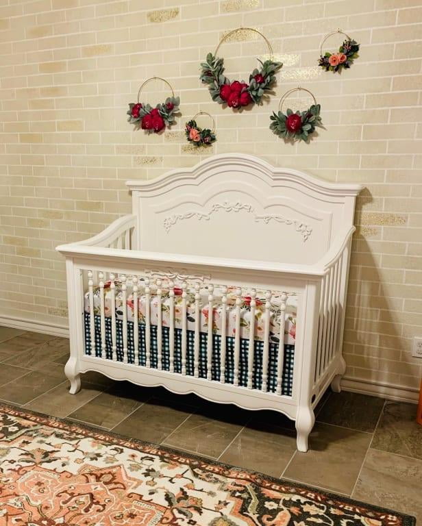 Evolur Aurora 5 In 1 Convertible Crib Ivory Lace Walmart Com