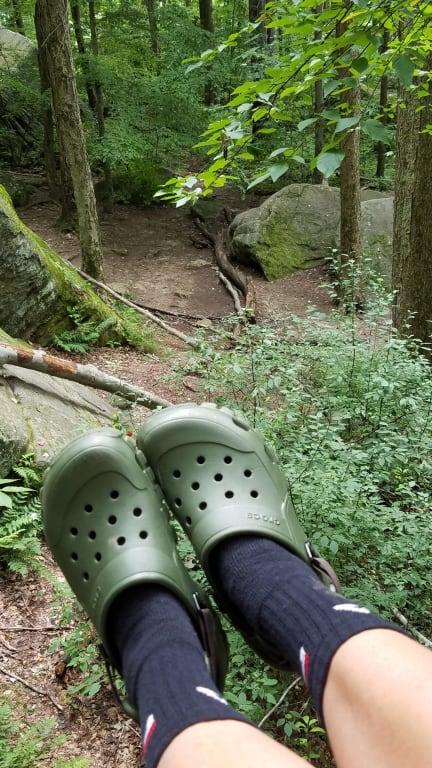 Crocs Green Slippers for Men