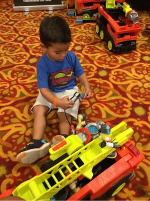 rescue heroes transforming fire truck with lights & sounds