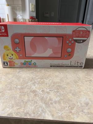 Nintendo Switch Lite Console, Coral - Isabelle's Aloha Edition