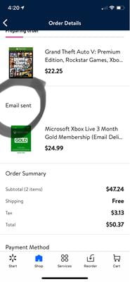 xbox gold card walmart