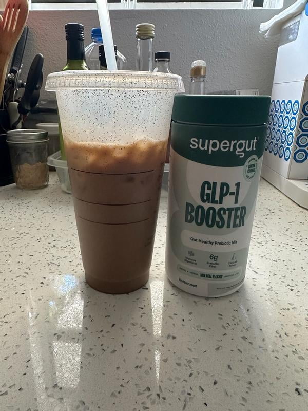Customer reviews for Supergut GLP-1 Daily Support Unflavored Prebiotic Fiber Blend for Appetite Support & Digestive Health, Stick Pack Box, 8 servings