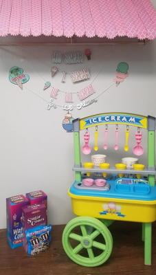 american plastic ice cream cart