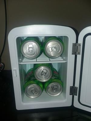 6 can mini fridge mountain dew