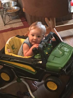 Bright Starts 3 Ways To Play John Deere Gator Baby Walker With Activity Station Green Walmart Com Walmart Com