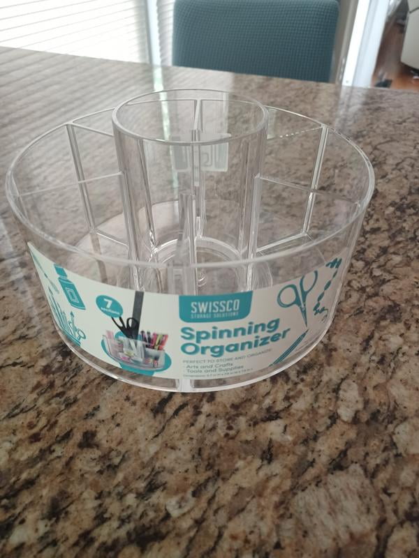 Swissco Spinning Arts and Crafts Storage Caddy Organizer, Rotating