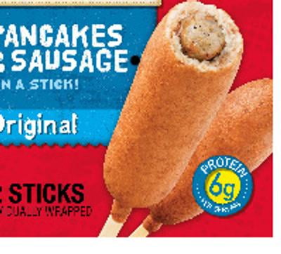 Jimmy Dean Original Pancakes Sausage on a Stick, 30 oz, 12 Count
